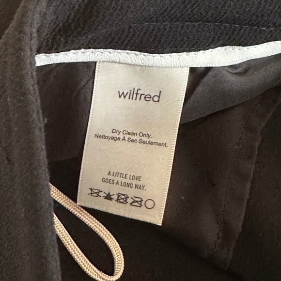 Aritzia Wilfred Allant Tie Waist Cuffed Cropped Pants in Black (Size 00) - Picture 5 of 9